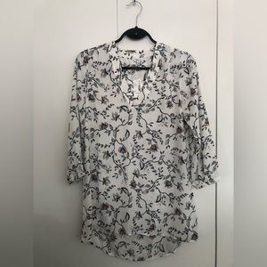 NWT REITMANS floral high-low tunic